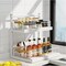 Adjustable Height 2-Tier Pull Out Cabinet Organizer with Sliding Drawer,Under Sink Storage for Kitchen Bathroom Cabinet,White